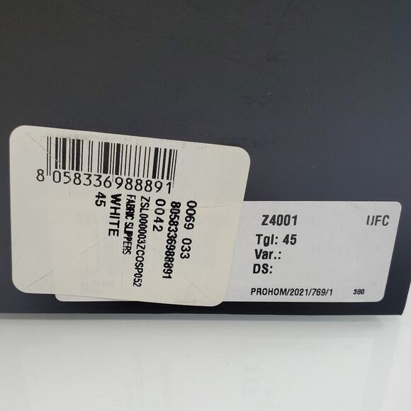 NWT$425 Versace Allover White Cotton Logo Medusa Head Platform Slippers EU 45 - Picture 6 of 15